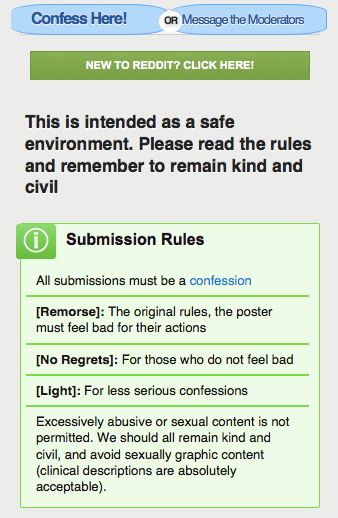 Reddit Confession Rules digital image